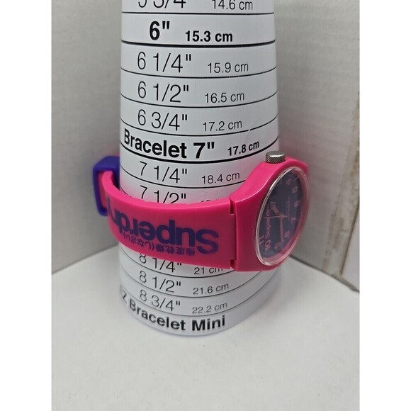 Superdry Pink Urban Silicone Quartz Watch Purple Dial New Battery 5 ATM 38mm Fun main image 6